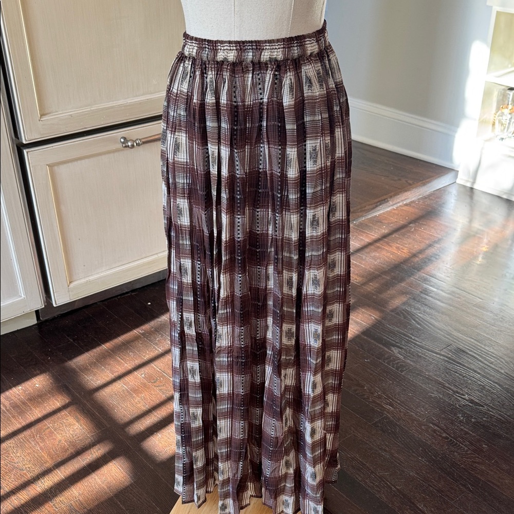 Express plaid 90s Maxi Skirt